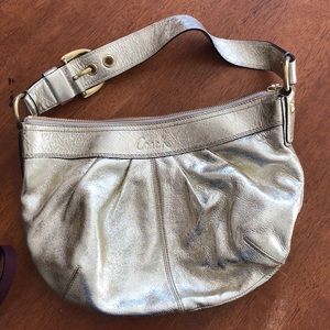 Coach gold purse